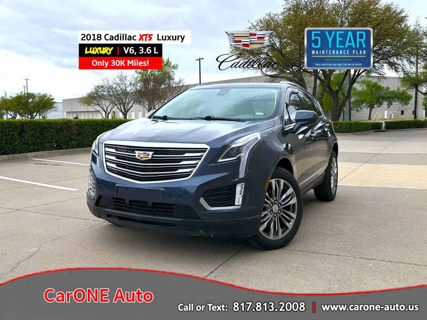 2018 Cadillac XT5 Premium Luxury — SUV — 30,978 mi — Garland, TX