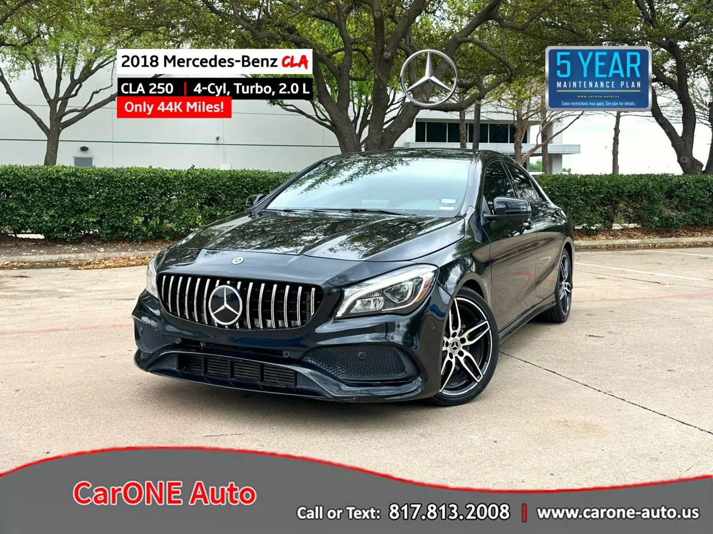 2018 Mercedes-Benz CLA CLA 250 — Sedan — 44,927 mi — Garland, TX