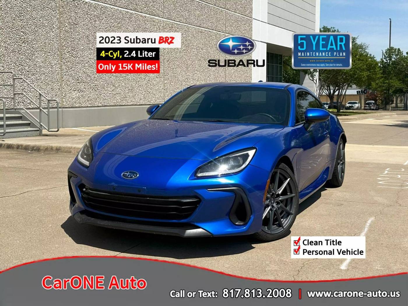 2023 Subaru BRZ Limited — Coupe — 15,407 mi — Garland, TX