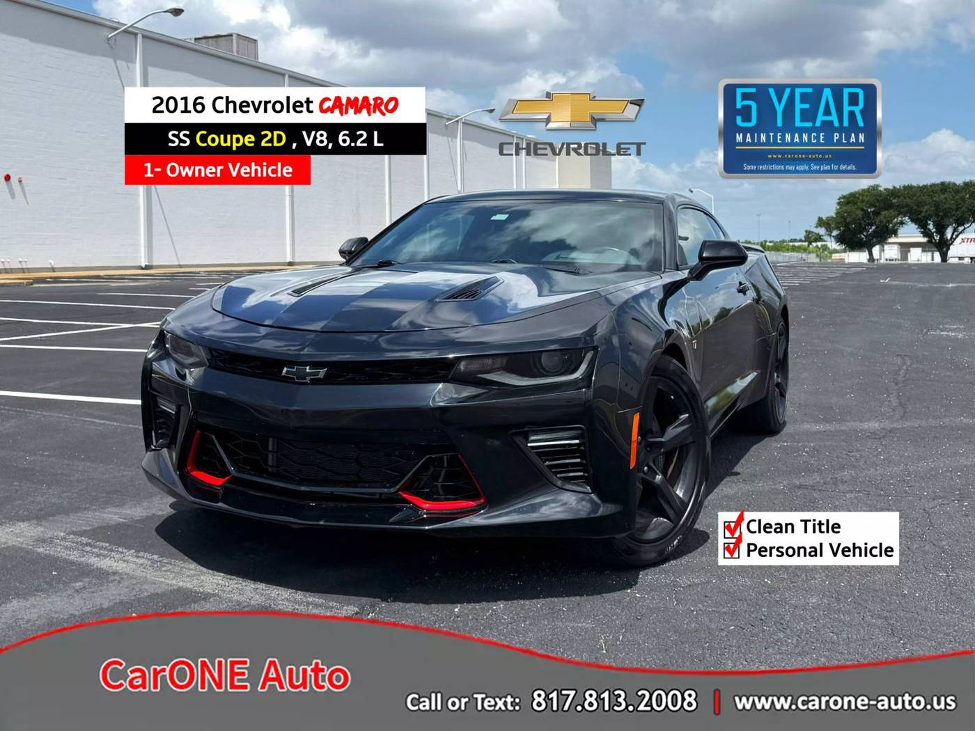 2016 Chevrolet Camaro 2SS — Coupe — 55,779 mi — Garland, TX