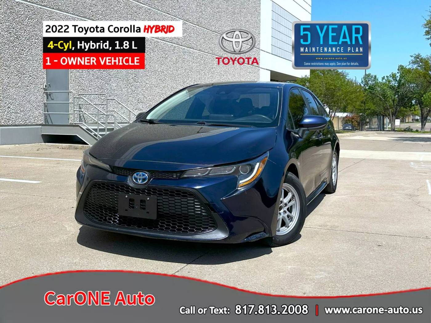 2022 Toyota Corolla Hybrid LE — Sedan — 45,918 mi — Garland, TX