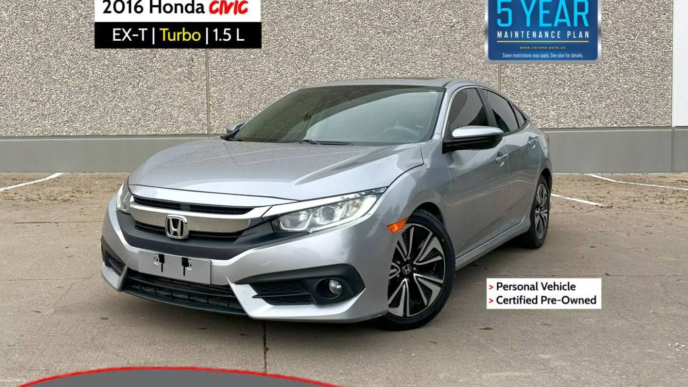 2016 Honda Civic EX-T — Sedan — 74,450 mi — Garland, TX