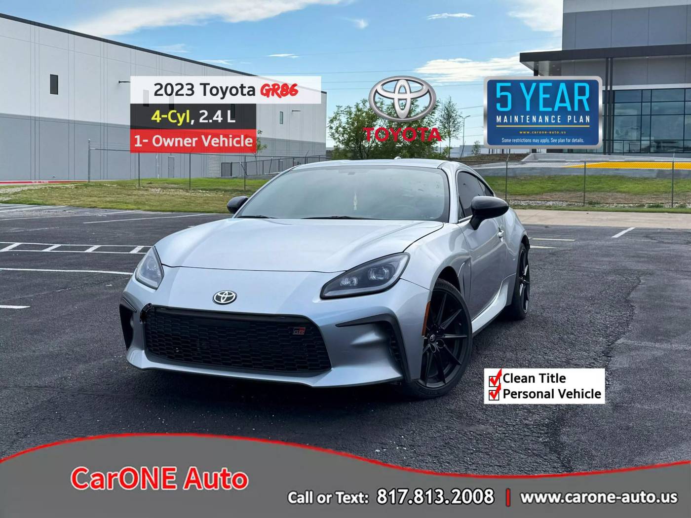 2023 Toyota GR86 Premium — Coupe — 25,189 mi — Garland, TX