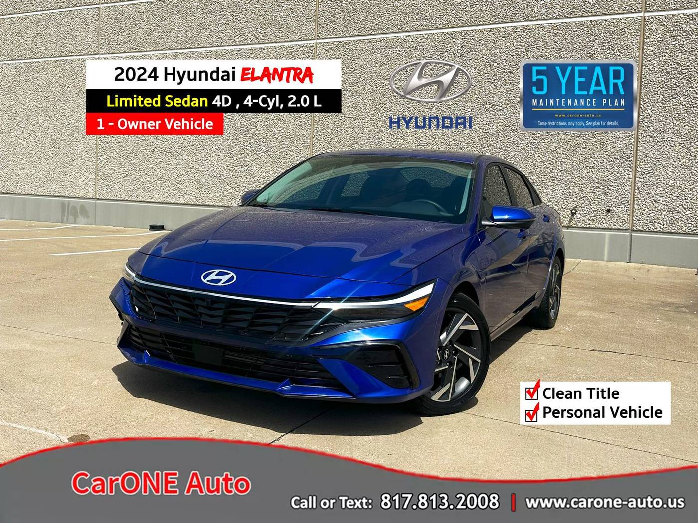 2024 Hyundai Elantra Limited — Sedan — 2,866 mi — Garland, TX