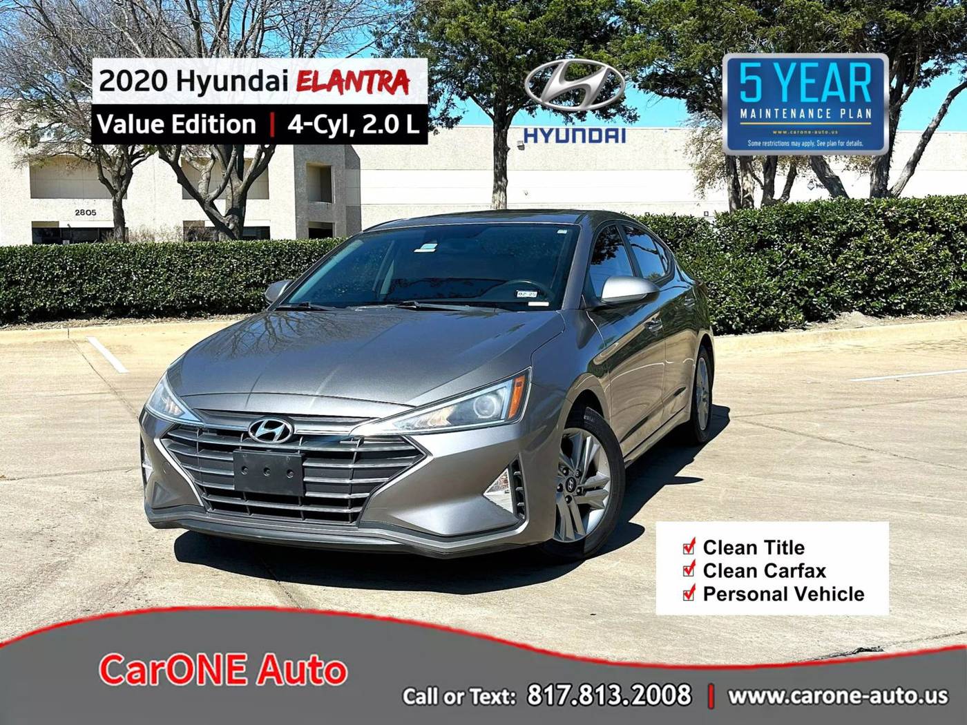 2020 Hyundai Elantra Value Edition — Sedan — 78,814 mi — Garland, TX