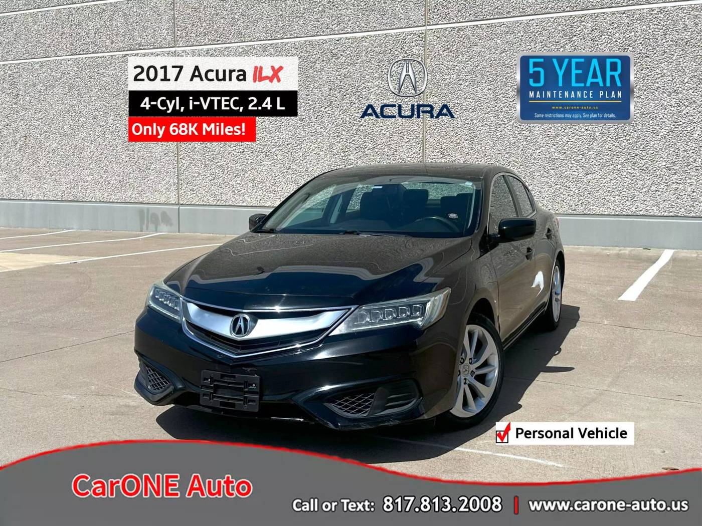 2017 Acura ILX Standard — Sedan — 68,510 mi — Garland, TX