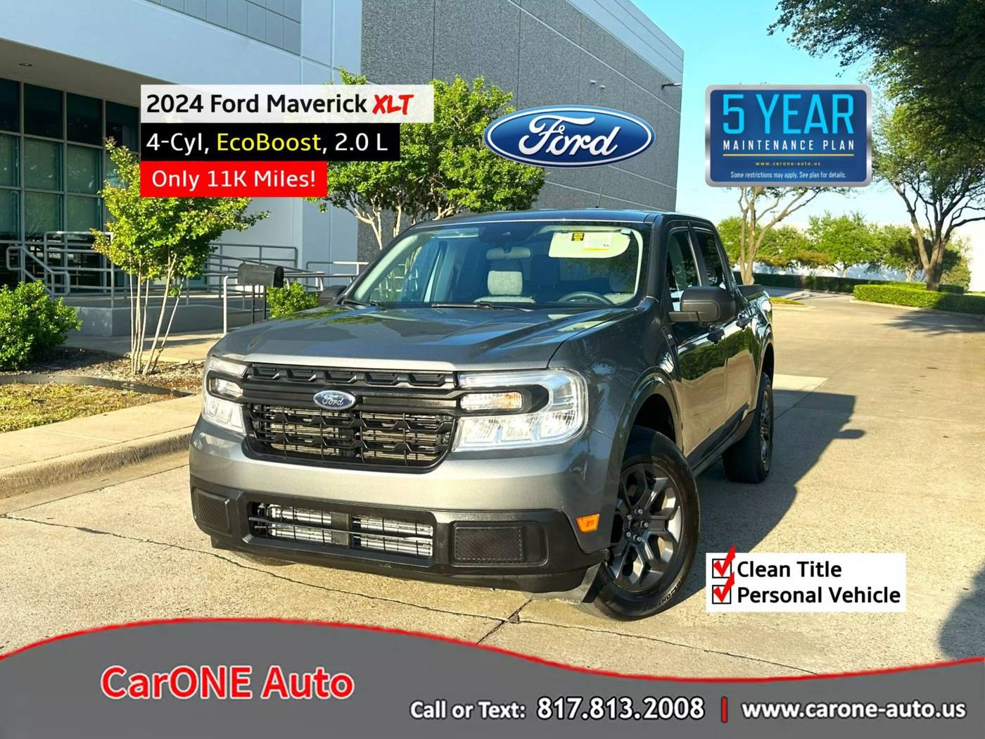 2024 Ford Maverick XLT — Pickup Truck — 11,648 mi — Garland, TX