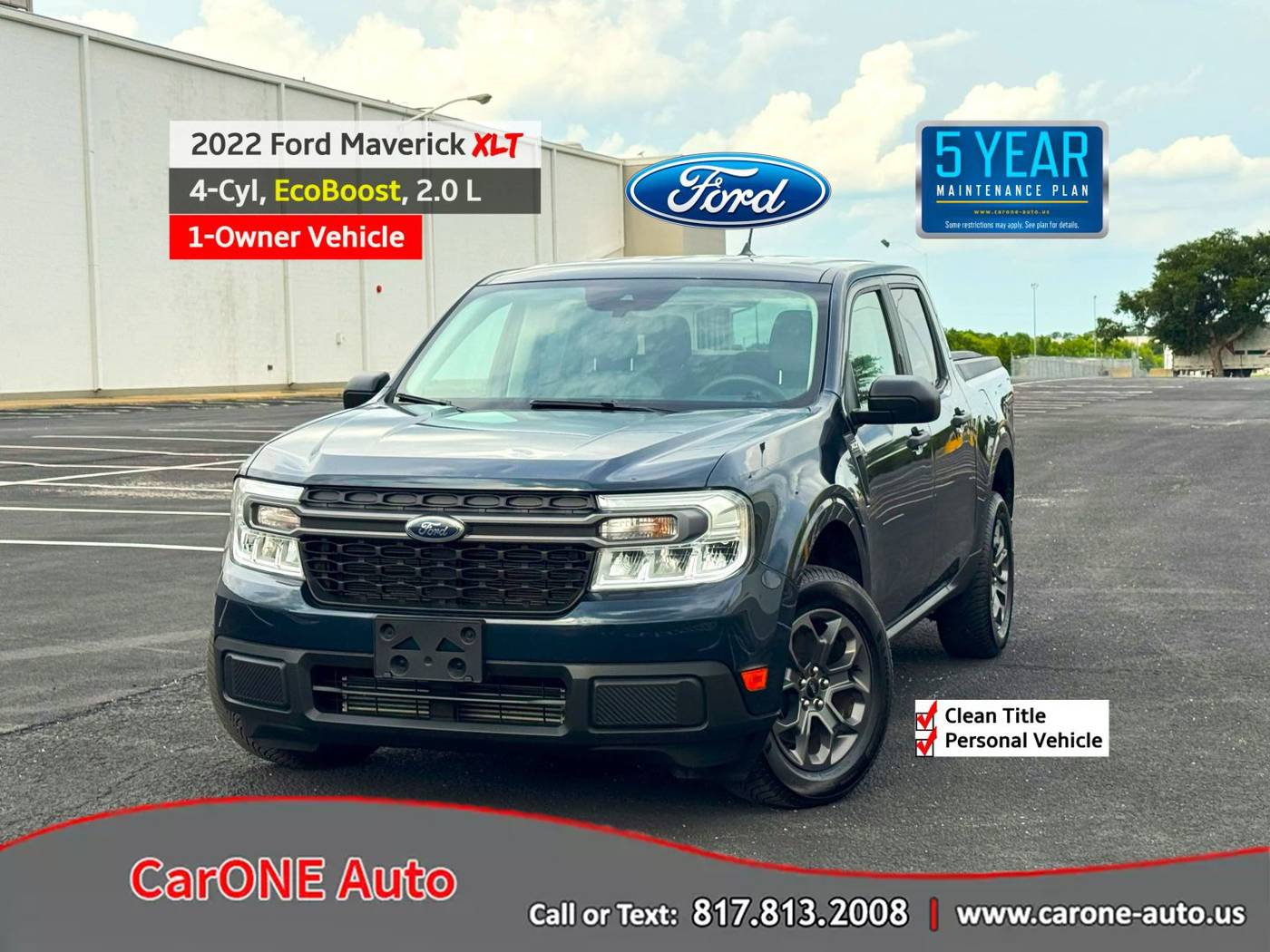 2022 Ford Maverick XLT — Pickup Truck — 36,457 mi — Garland, TX