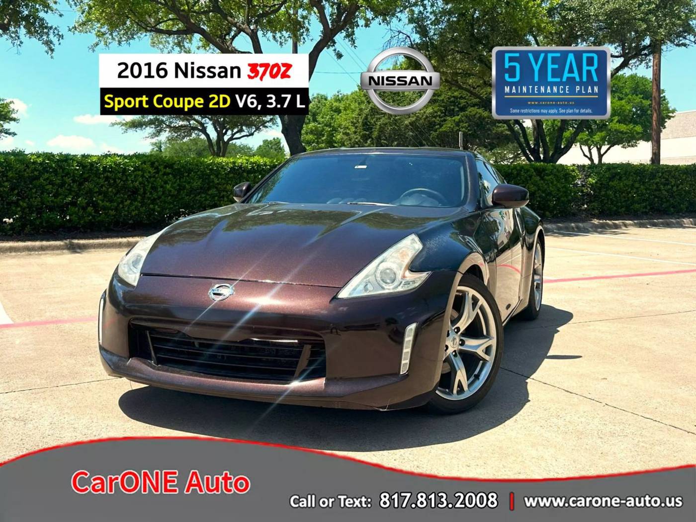 2016 Nissan 370Z Base — Coupe — 108,271 mi — Garland, TX