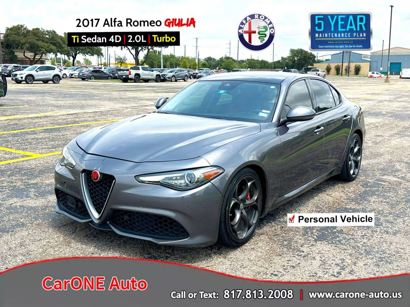2017 Alfa Romeo Giulia Ti — Sedan — 67,483 mi — Garland, TX
