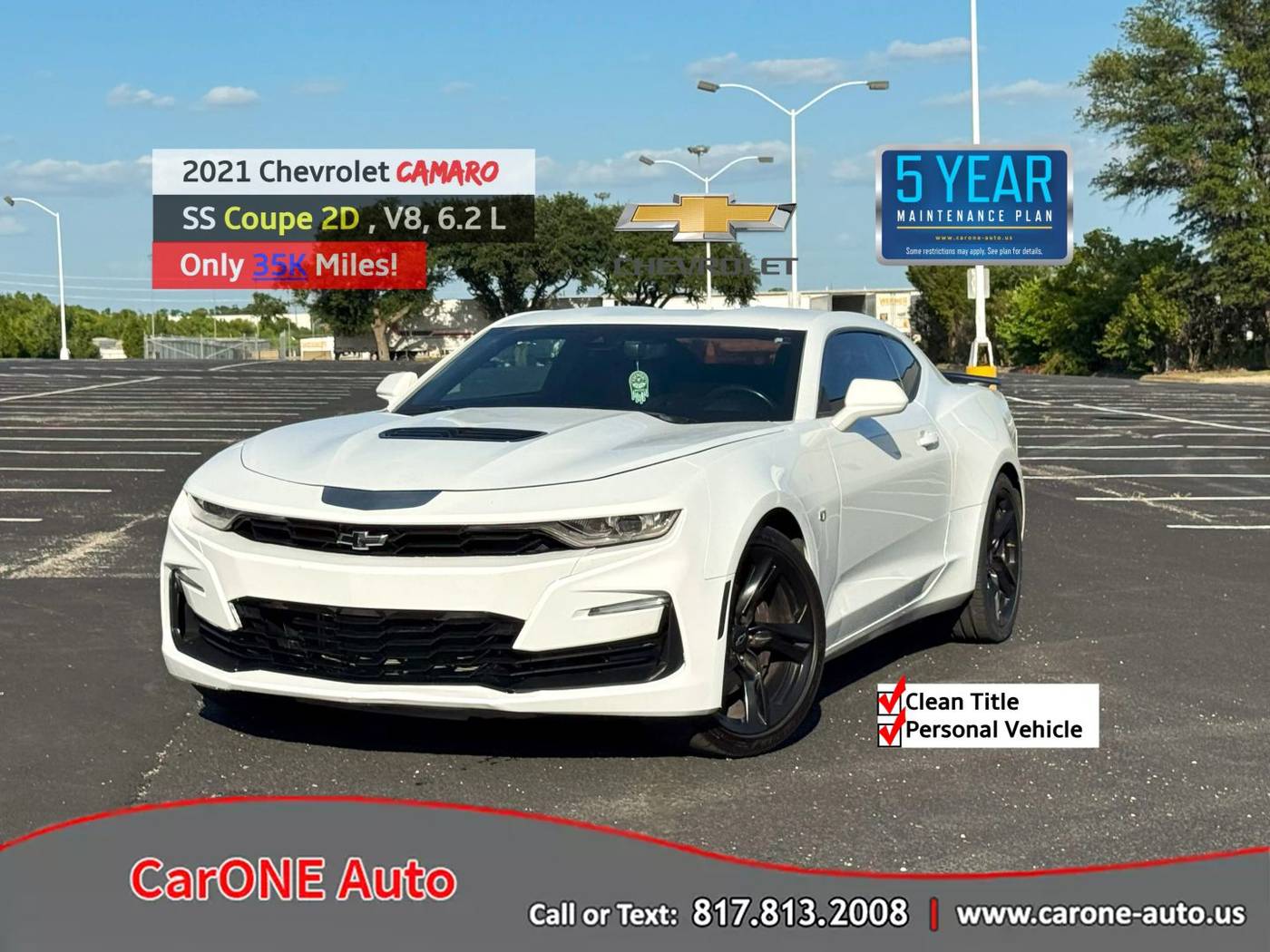 2021 Chevrolet Camaro 2SS — Coupe — 35,137 mi — Garland, TX