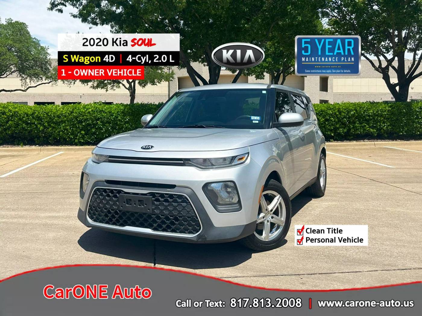 2020 Kia Soul S — Hatchback — 84,209 mi — Garland, TX