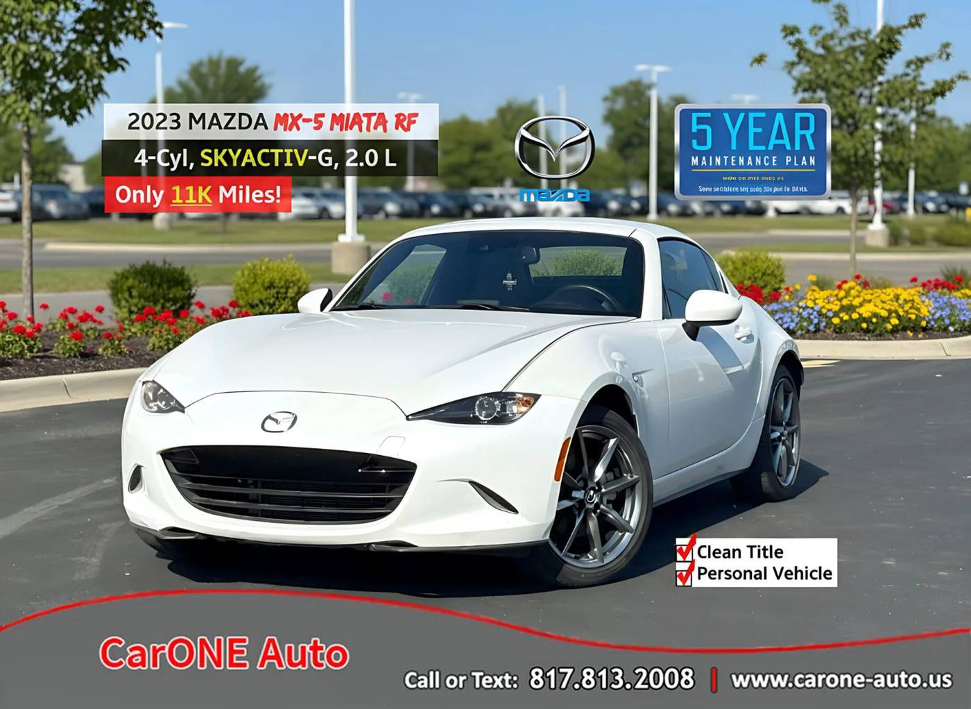 2023 Mazda MX-5 Miata Grand Touring — Convertible — 11,320 mi — Garland, TX