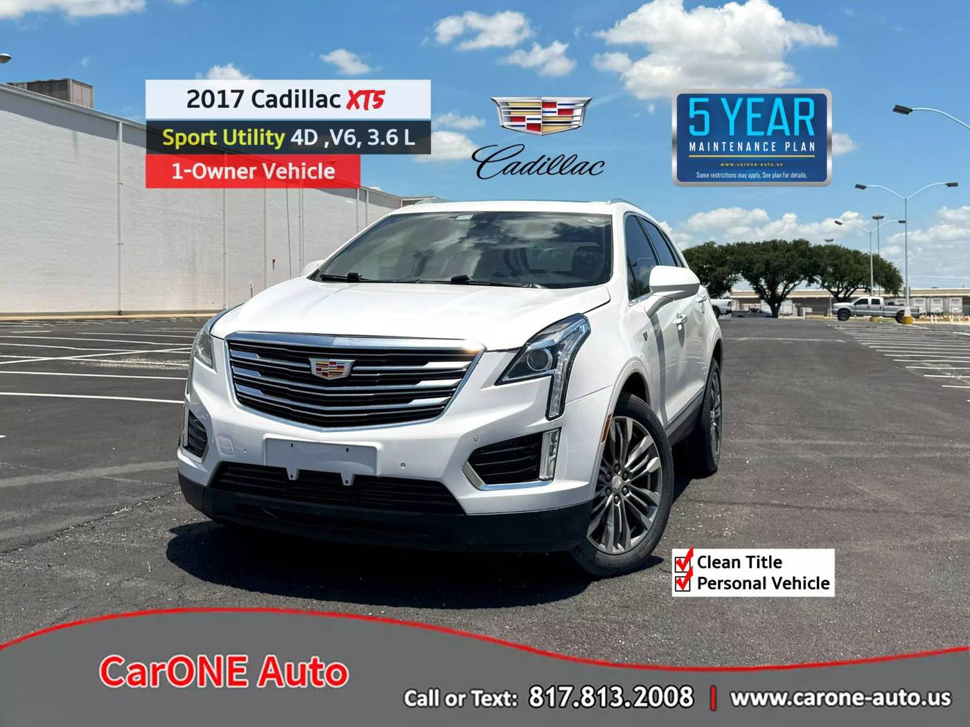 2017 Cadillac XT5 Premium Luxury — SUV — 79,593 mi — Garland, TX
