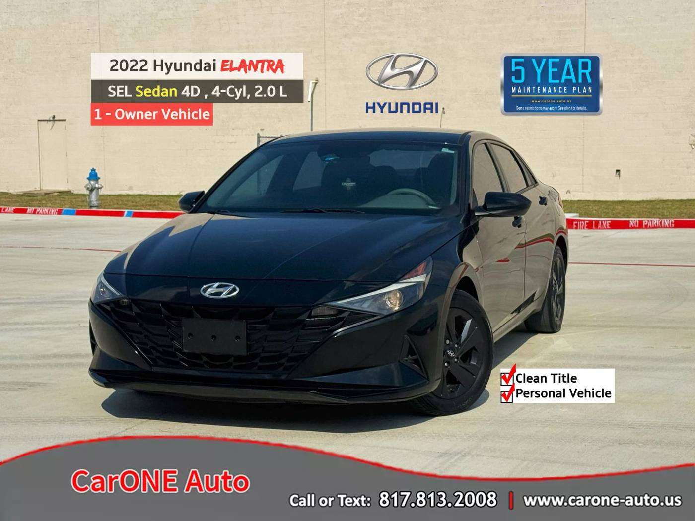 2022 Hyundai Elantra SEL — Sedan — 53,510 mi — Garland, TX