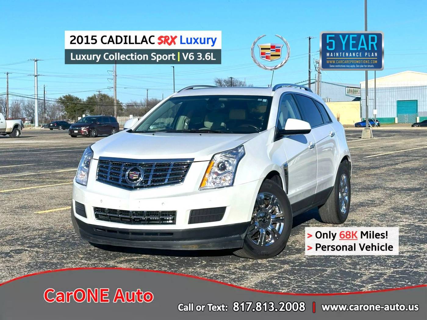 2015 Cadillac SRX Luxury Collection — SUV — 68,980 mi — Garland, TX