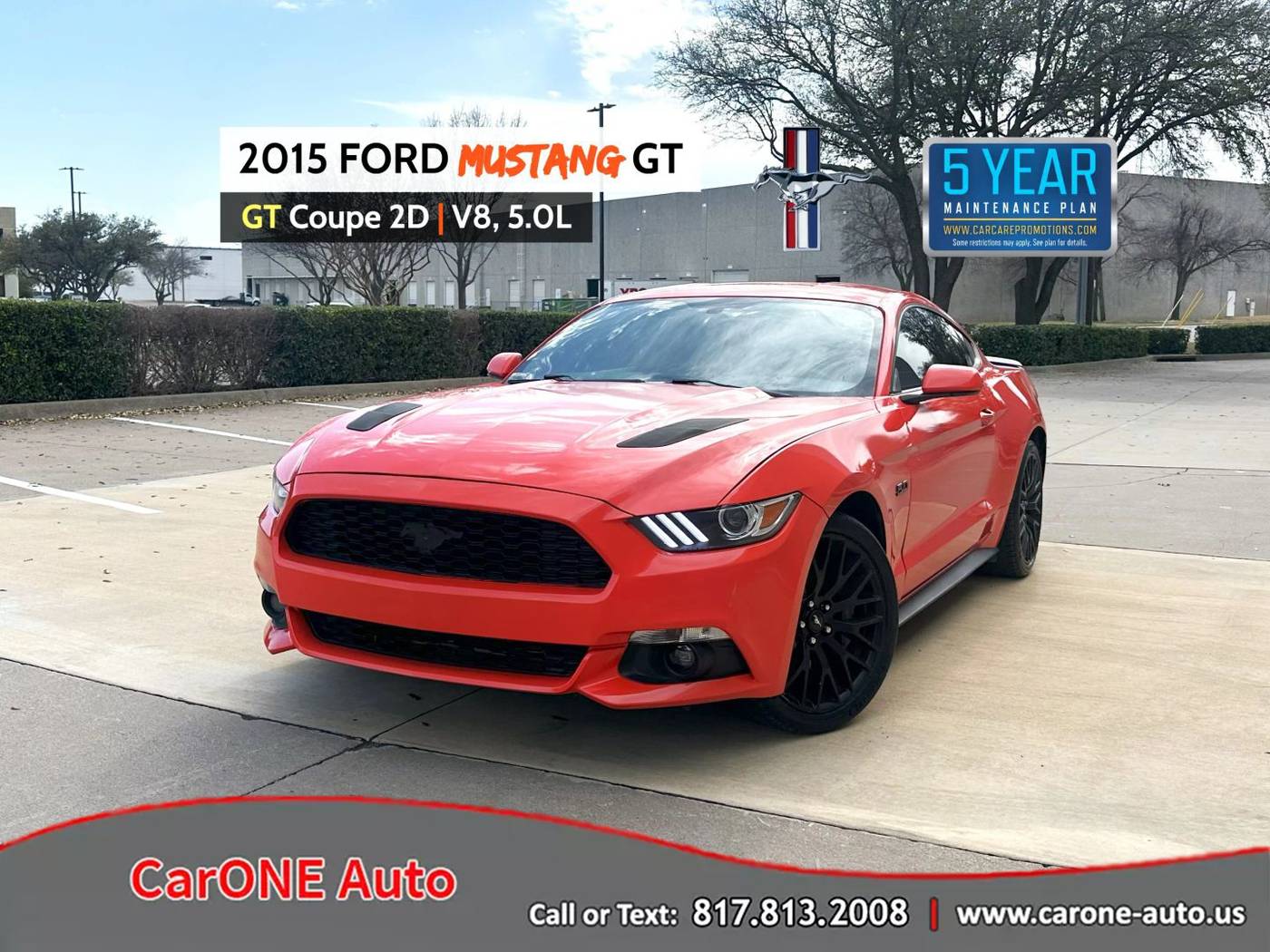 2015 Ford Mustang GT — Coupe — 91,597 mi — Garland, TX