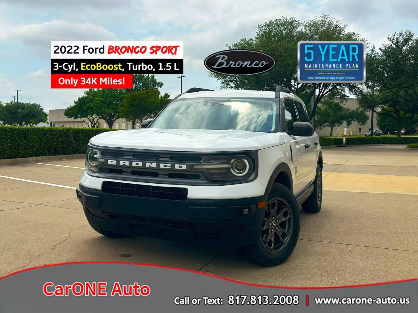 2022 Ford Bronco Sport Big Bend — SUV — 34,088 mi — Garland, TX