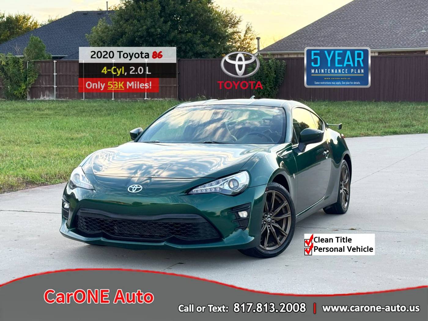 2020 Toyota 86 Hakone Edition — Coupe — 53,077 mi — Garland, TX