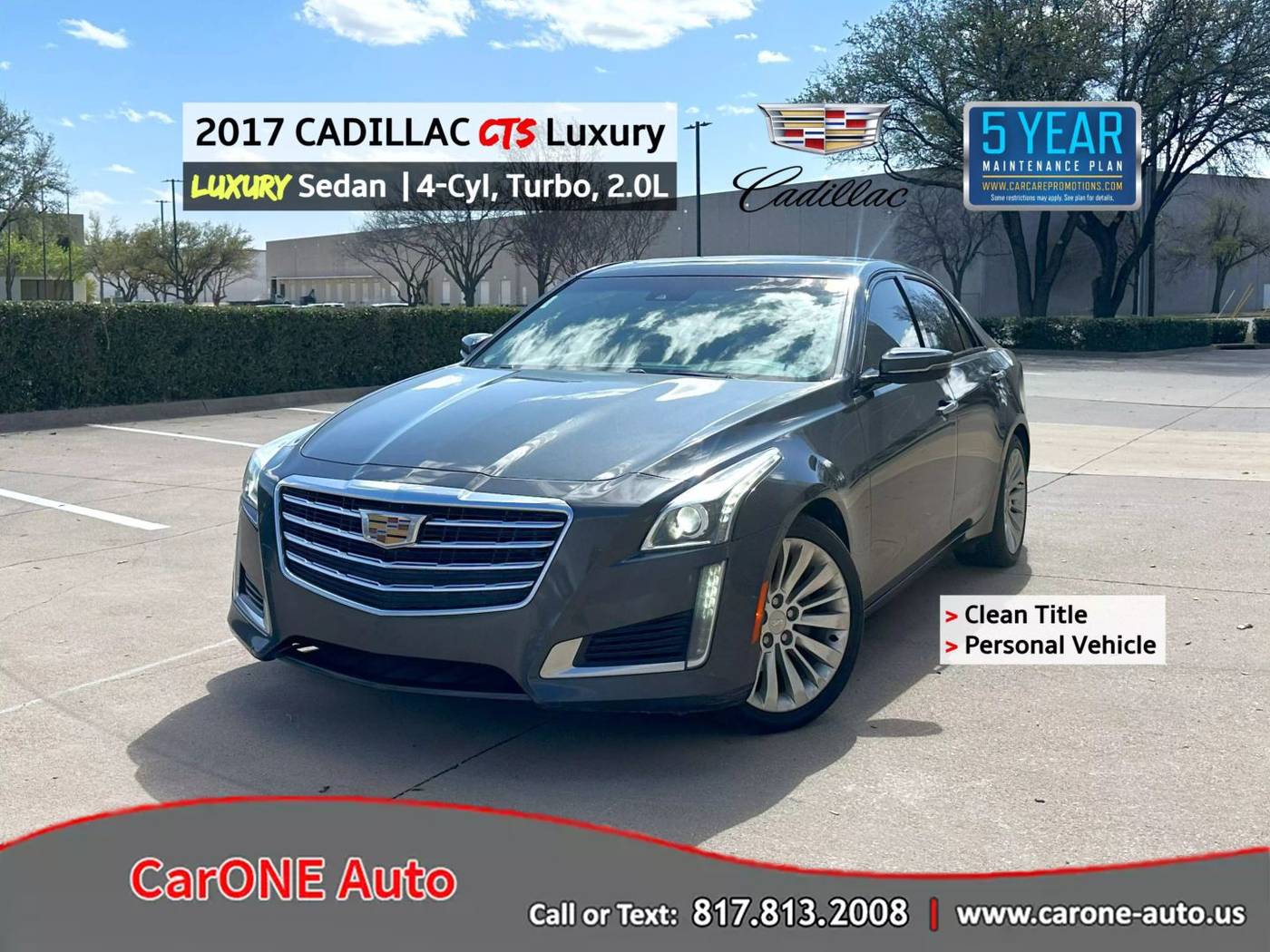 2017 Cadillac CTS Luxury — Sedan — 77,464 mi — Garland, TX