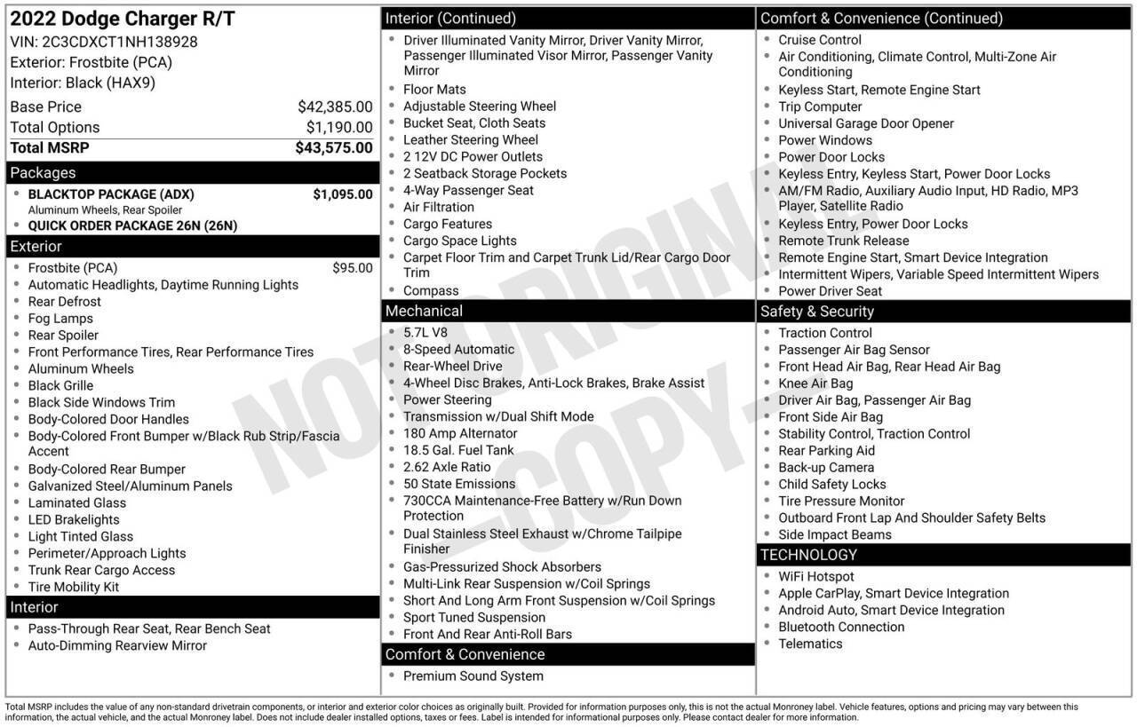 2022 Dodge Charger R/T — Sedan — 86,511 mi — Greensboro, NC