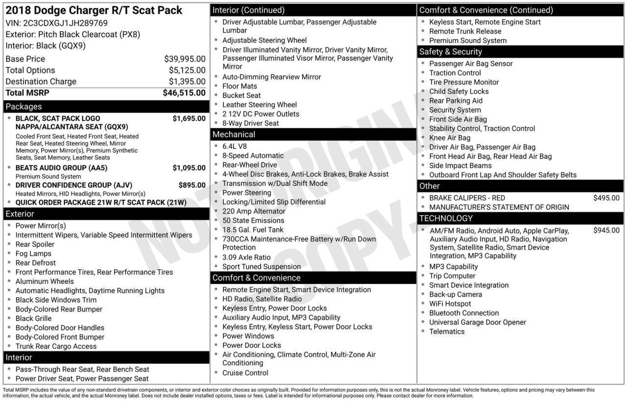 2018 Dodge Charger R/T Scat Pack