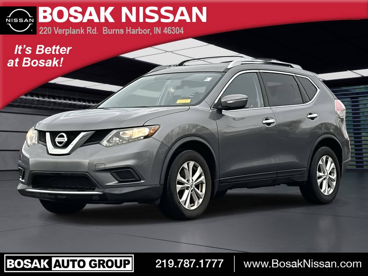 2015 Nissan Rogue SV — SUV — 84,448 mi — Burns Harbor, IN
