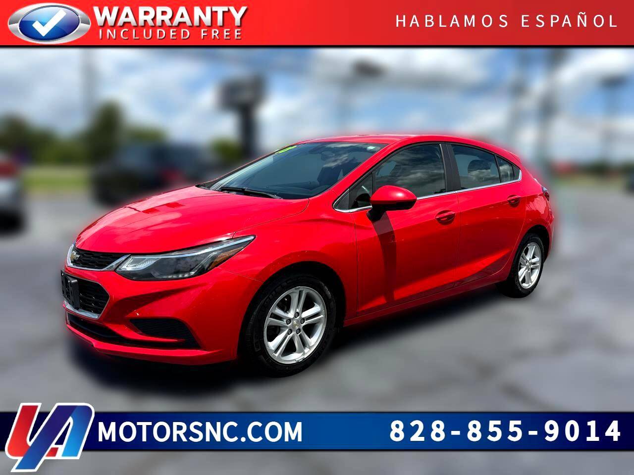 2018 Chevrolet Cruze LT — Hatchback — 132,065 mi — Hickory, NC