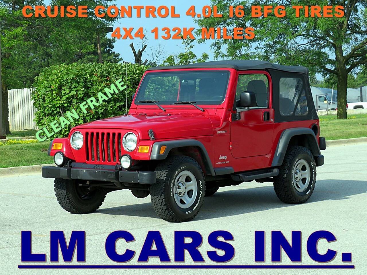 2003 Jeep Wrangler Sport — SUV — 132,000 mi — Burr Ridge, IL