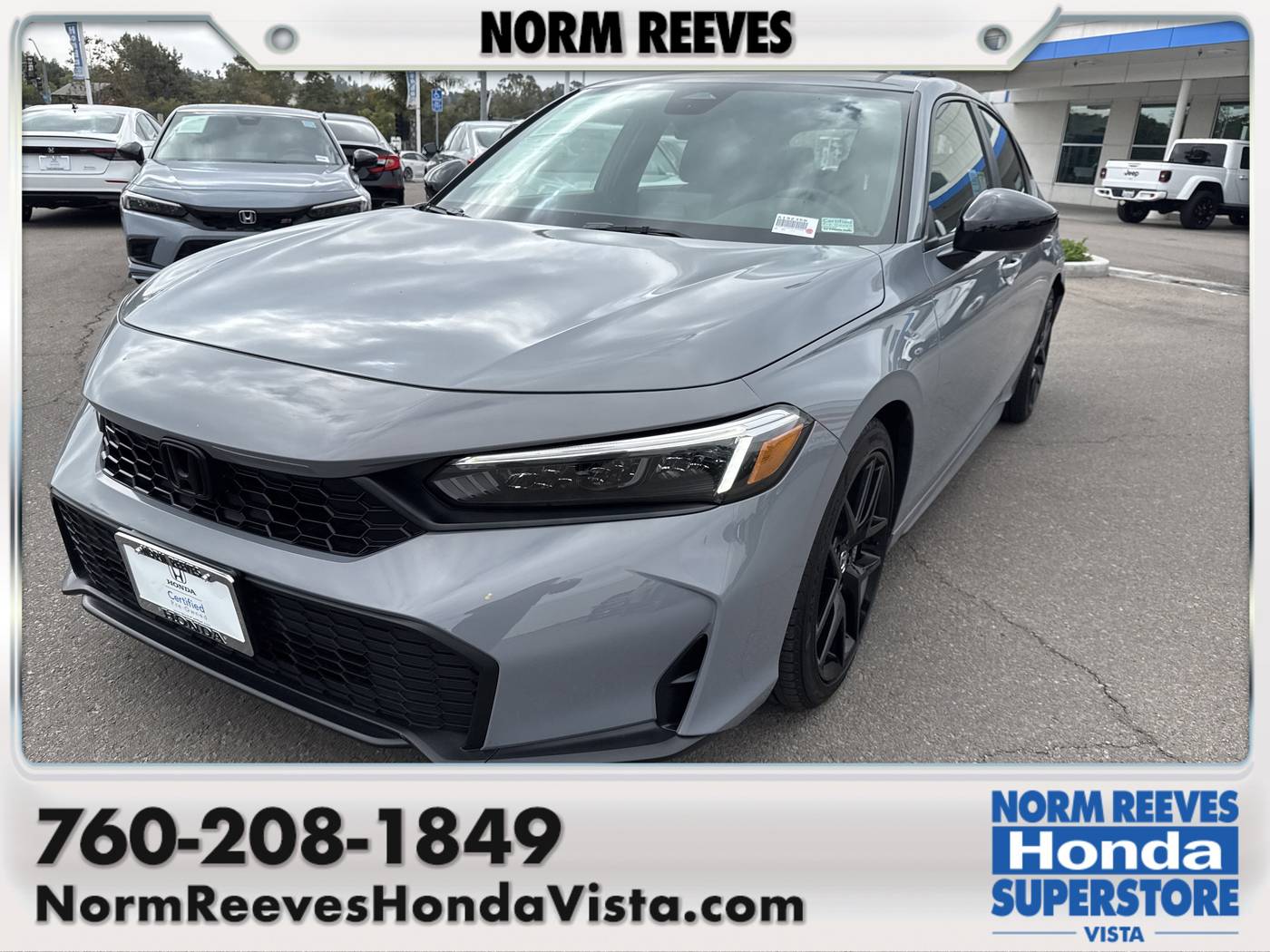 2025 Honda Civic Sport — Hatchback — 7,477 mi — Vista, CA