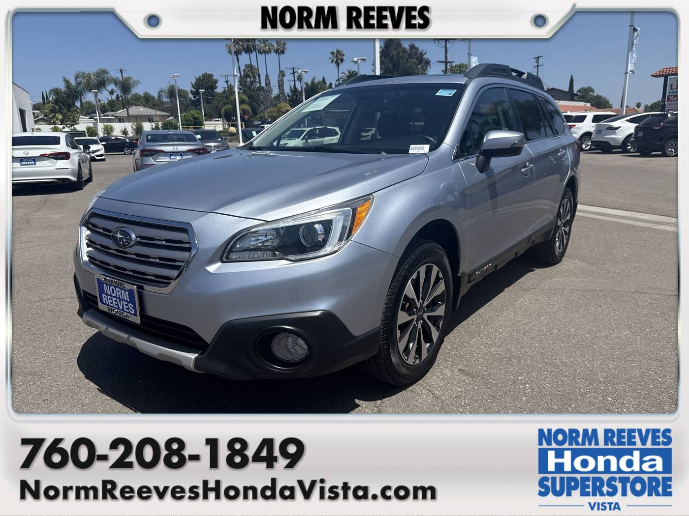 2016 Subaru Outback 2.5i Limited — SUV — 105,980 mi — Vista, CA