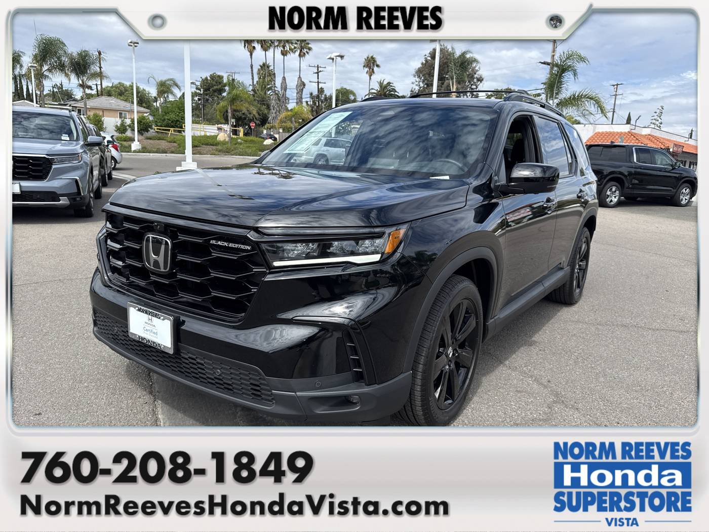 2025 Honda Pilot Black Edition — SUV — 18,152 mi — Vista, CA
