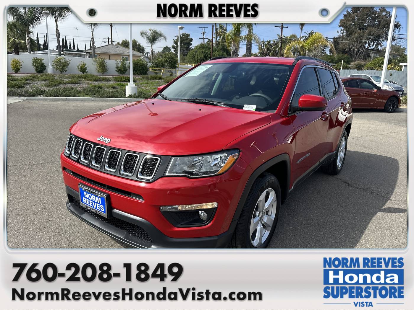 2021 Jeep Compass Latitude — SUV — 35,740 mi — Vista, CA