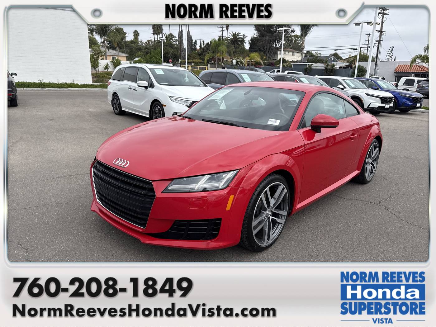 2016 Audi TT 2.0T — Coupe — 91,412 mi — Vista, CA