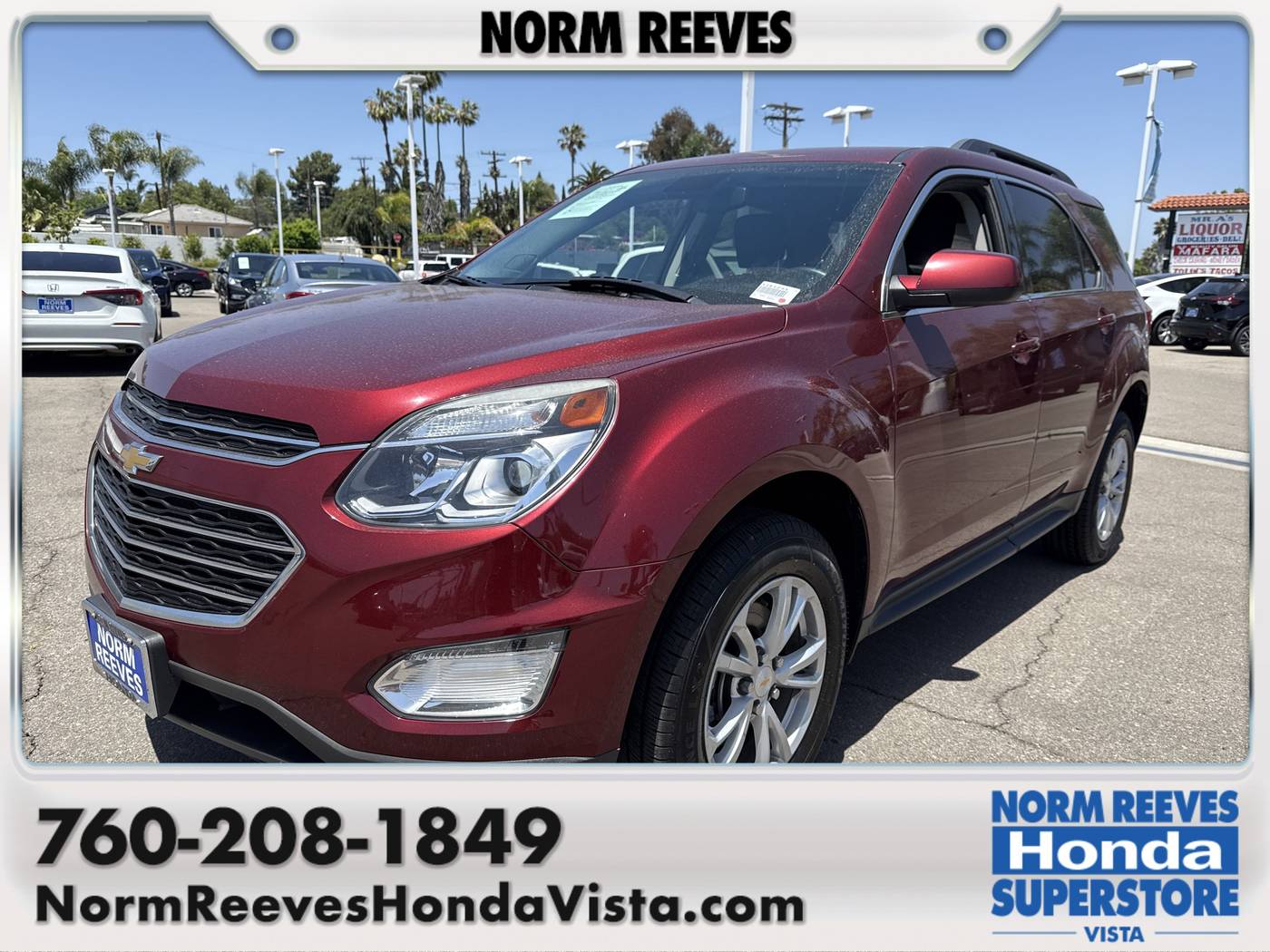 2017 Chevrolet Equinox LT — SUV — 77,948 mi — Vista, CA