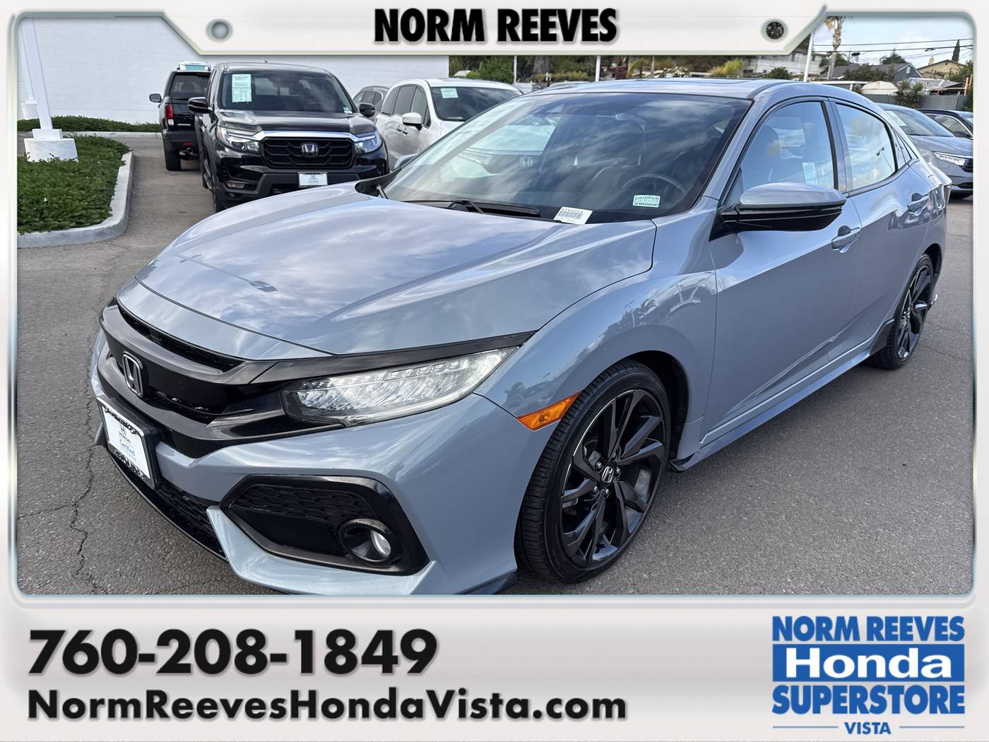 2019 Honda Civic Sport Touring — Hatchback — 106,868 mi — Vista, CA