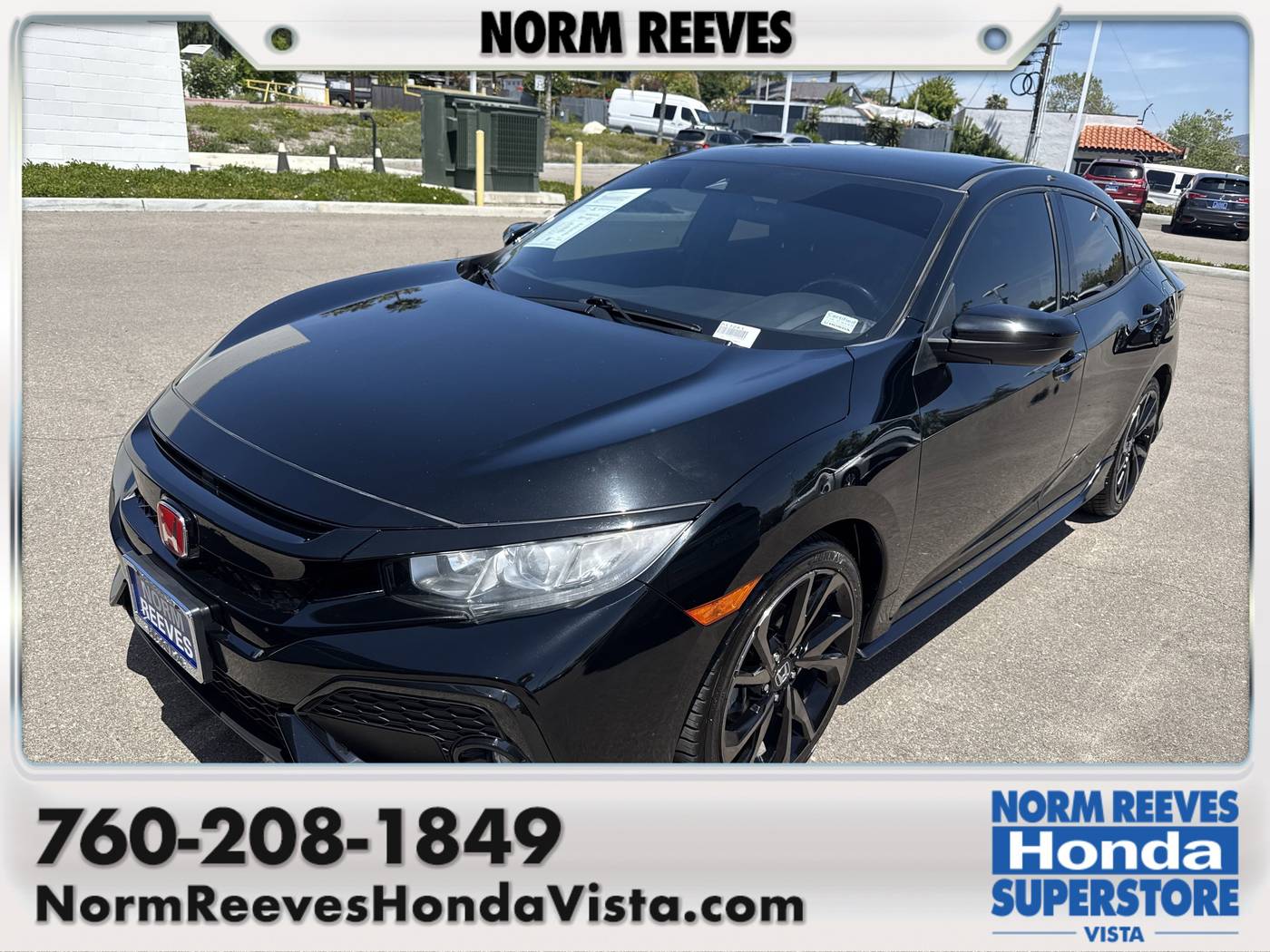 2019 Honda Civic Sport — Hatchback — 64,267 mi — Vista, CA