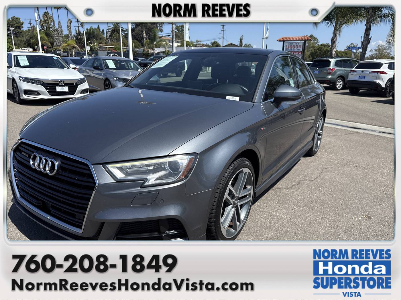 2018 Audi A3 Premium Plus — Sedan — 93,115 mi — Vista, CA