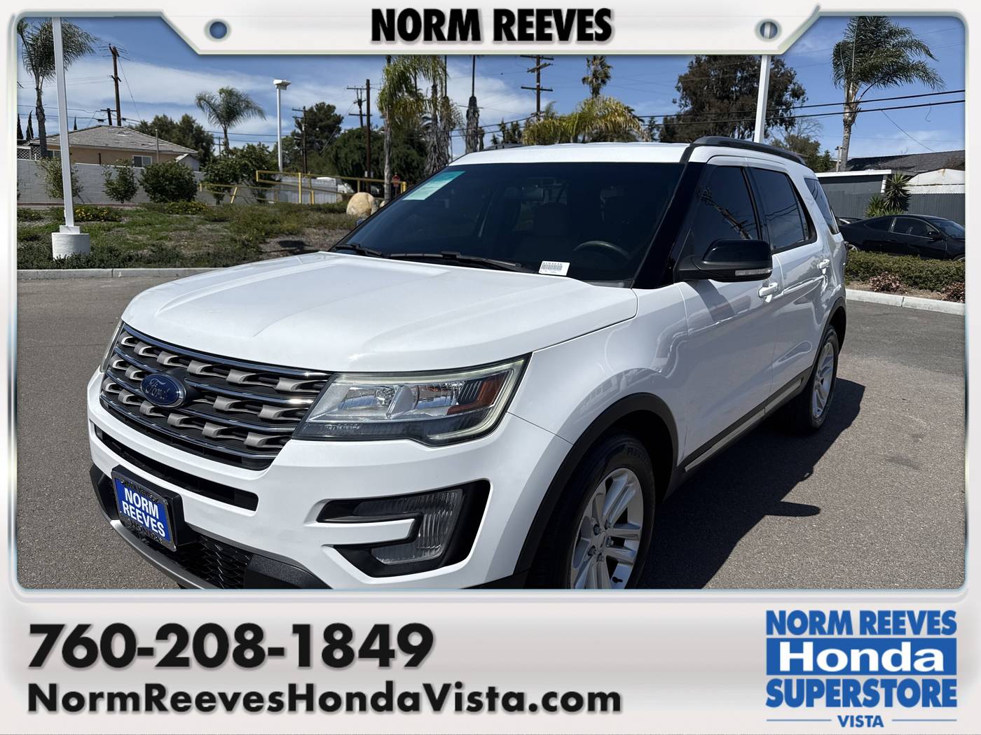 2017 Ford Explorer XLT — SUV — 105,253 mi — Vista, CA