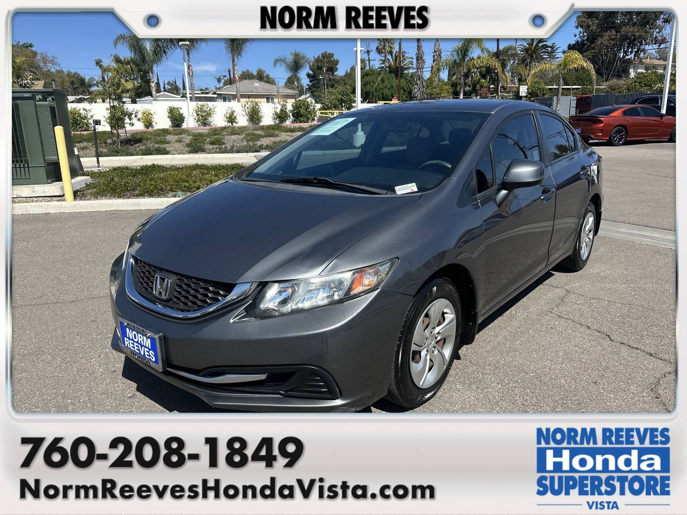 2013 Honda Civic LX — Sedan — 126,679 mi — Vista, CA