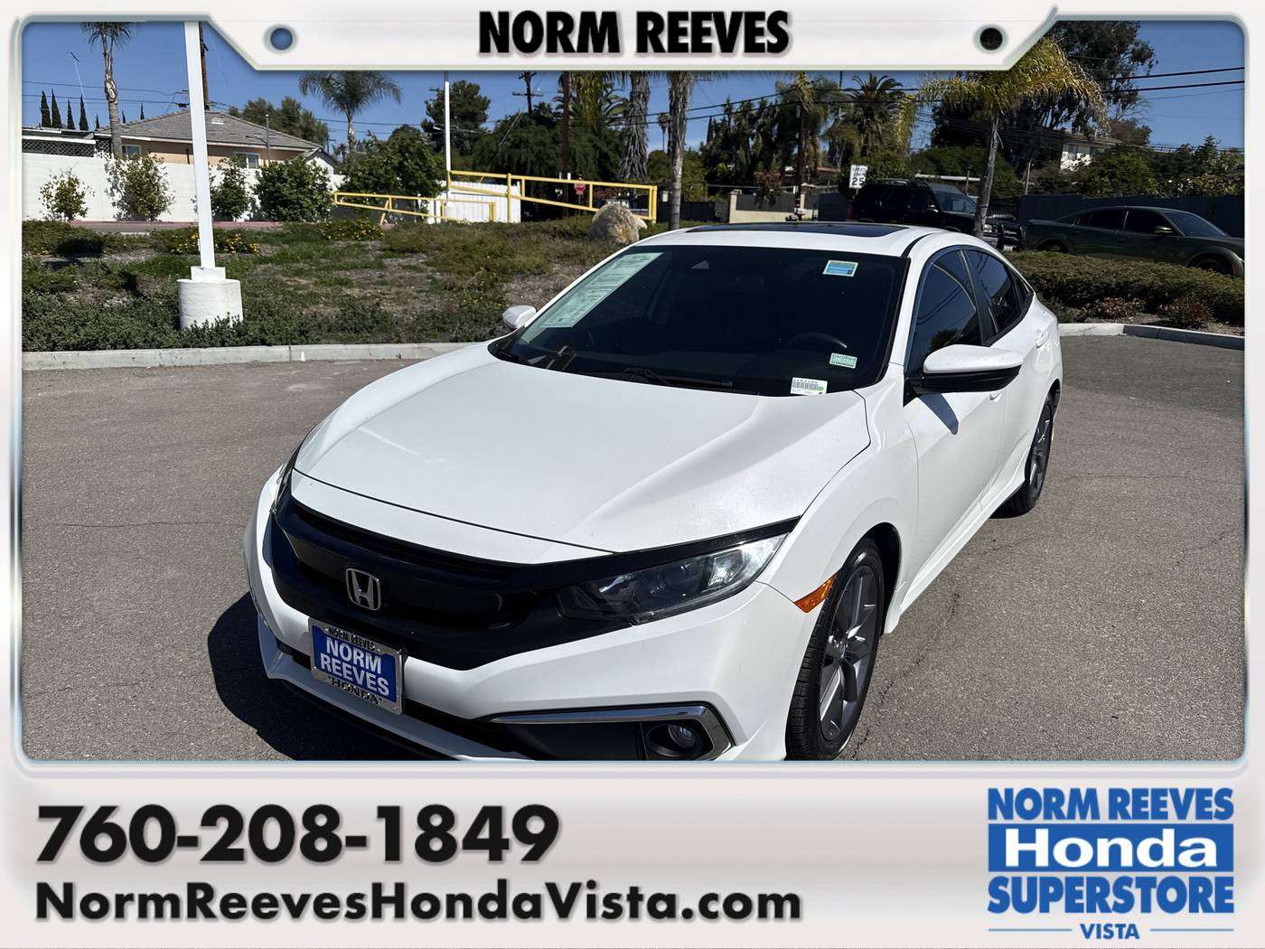 2020 Honda Civic EX — Sedan — 45,536 mi — Vista, CA