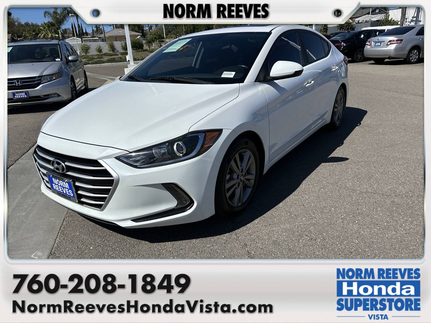 2017 Hyundai Elantra Value Edition — Sedan — 108,046 mi — Vista, CA