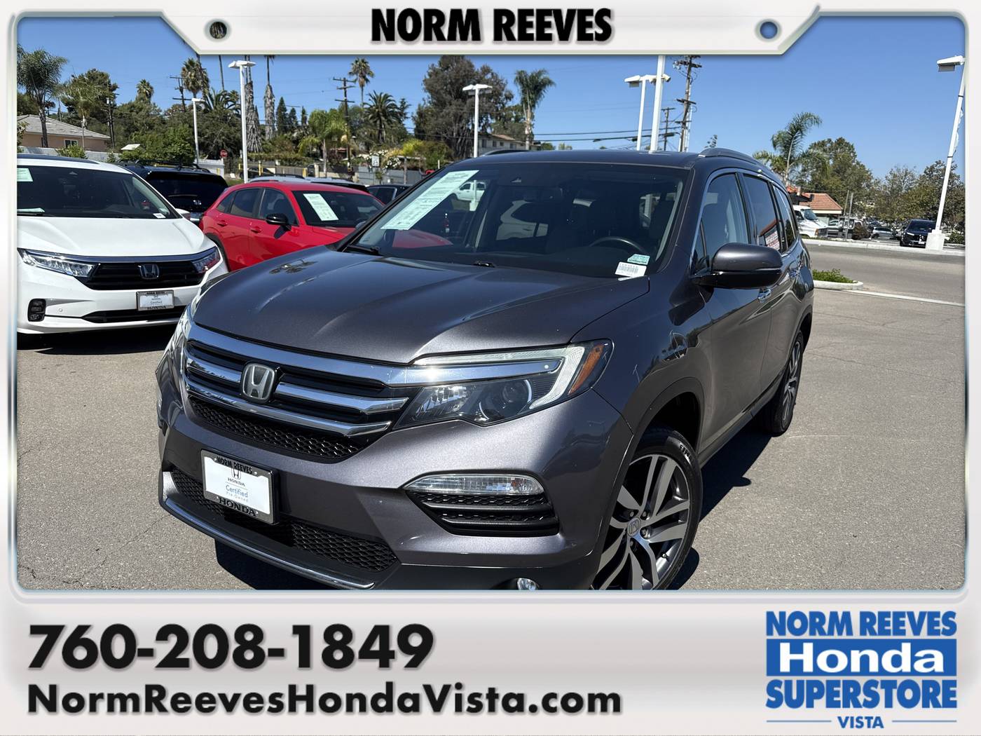 2017 Honda Pilot Touring — SUV — 107,941 mi — Vista, CA