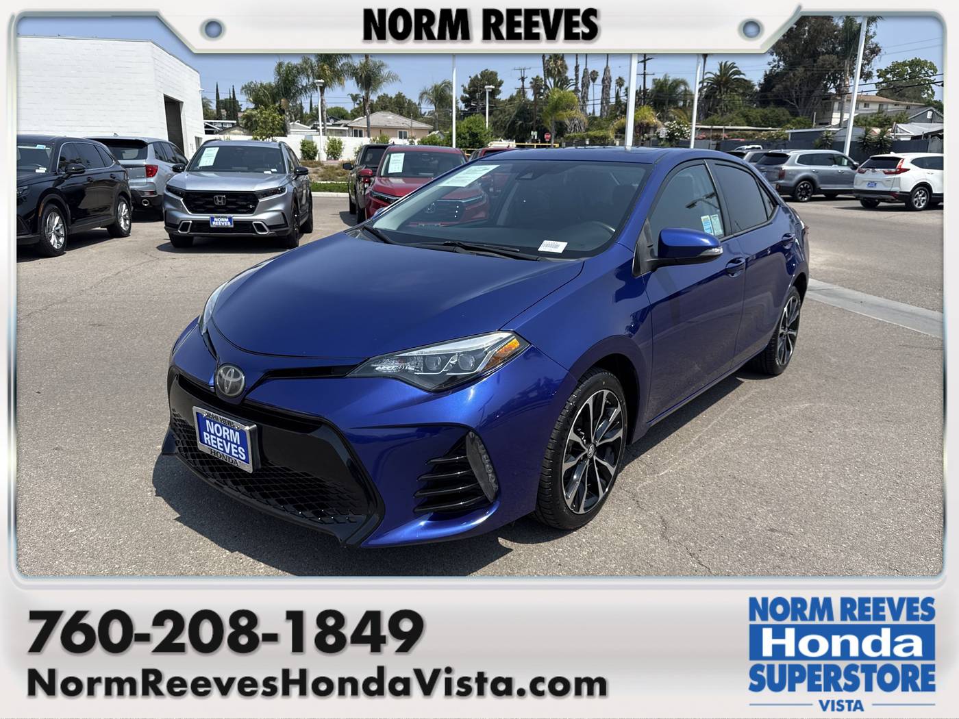 2018 Toyota Corolla XSE — Sedan — 48,409 mi — Vista, CA