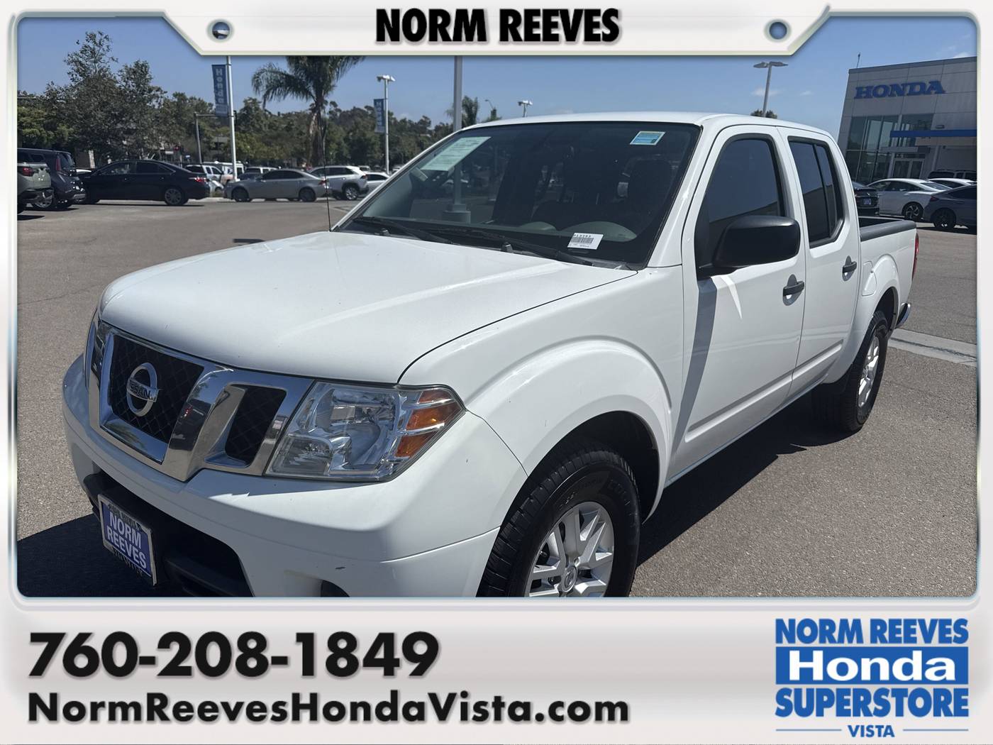 2019 Nissan Frontier SV V6 — Pickup Truck — 71,783 mi — Vista, CA