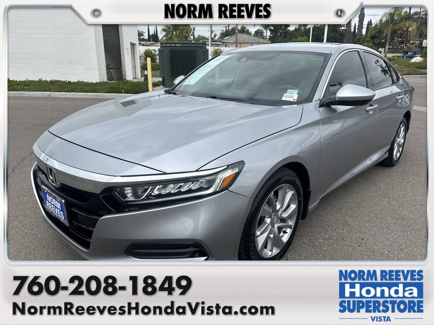 2020 Honda Accord LX — Sedan — 50,670 mi — Vista, CA