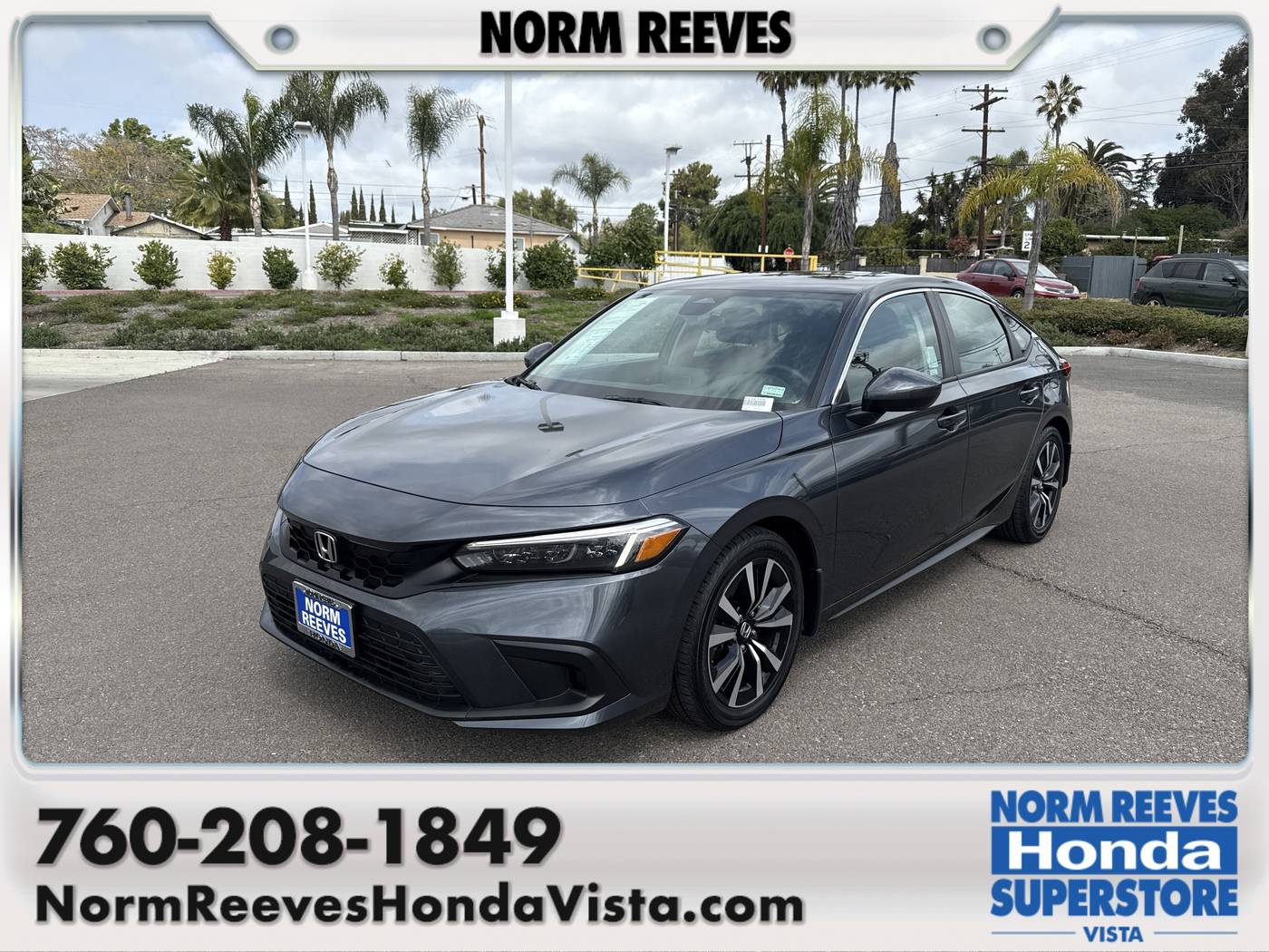 2022 Honda Civic EX-L — Hatchback — 37,788 mi — Vista, CA