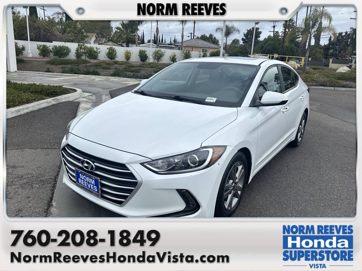 2018 Hyundai Elantra Value Edition — Sedan — 52,835 mi — Vista, CA