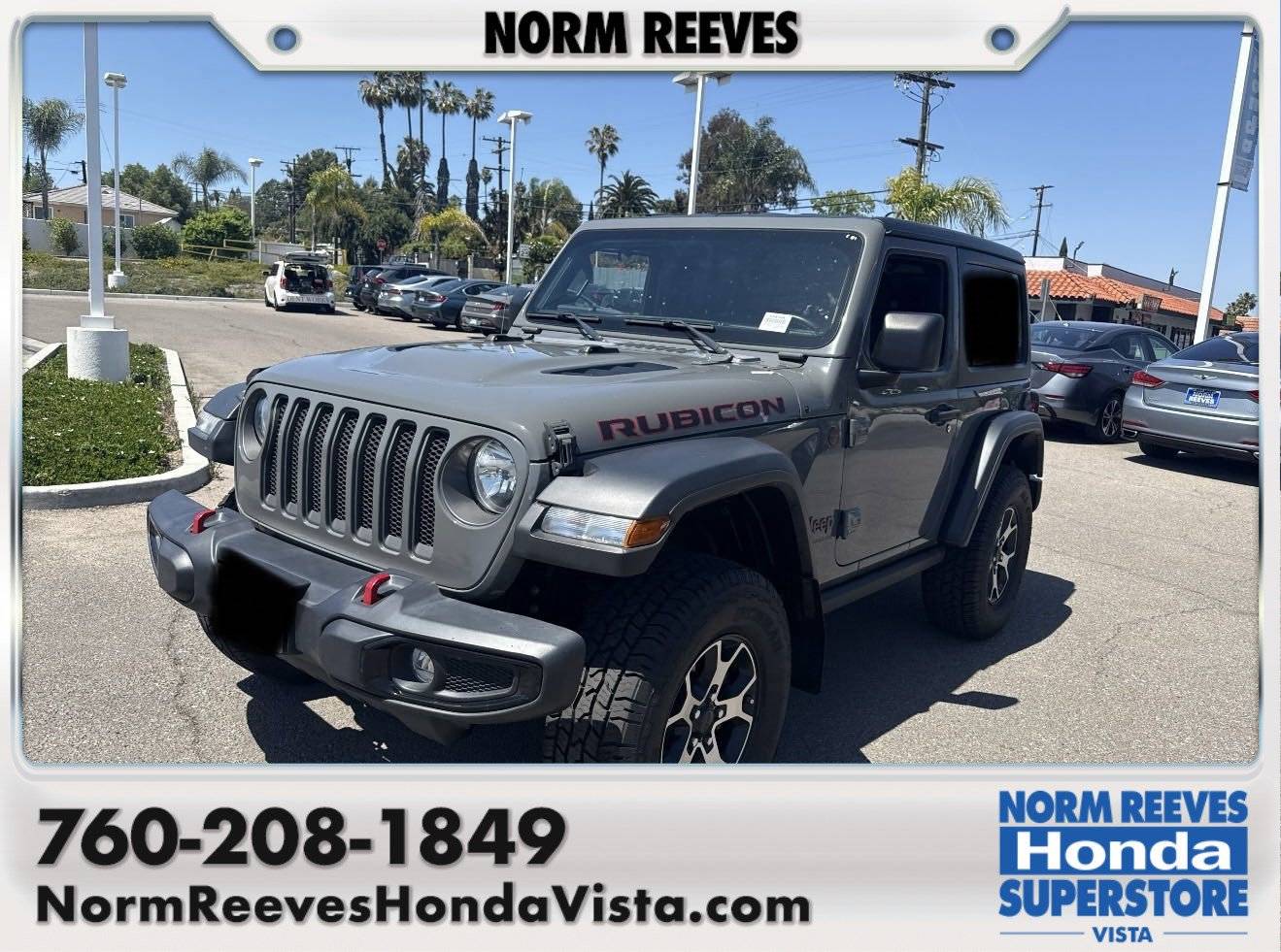 2020 Jeep Wrangler Rubicon — SUV — 38,871 mi — Vista, CA