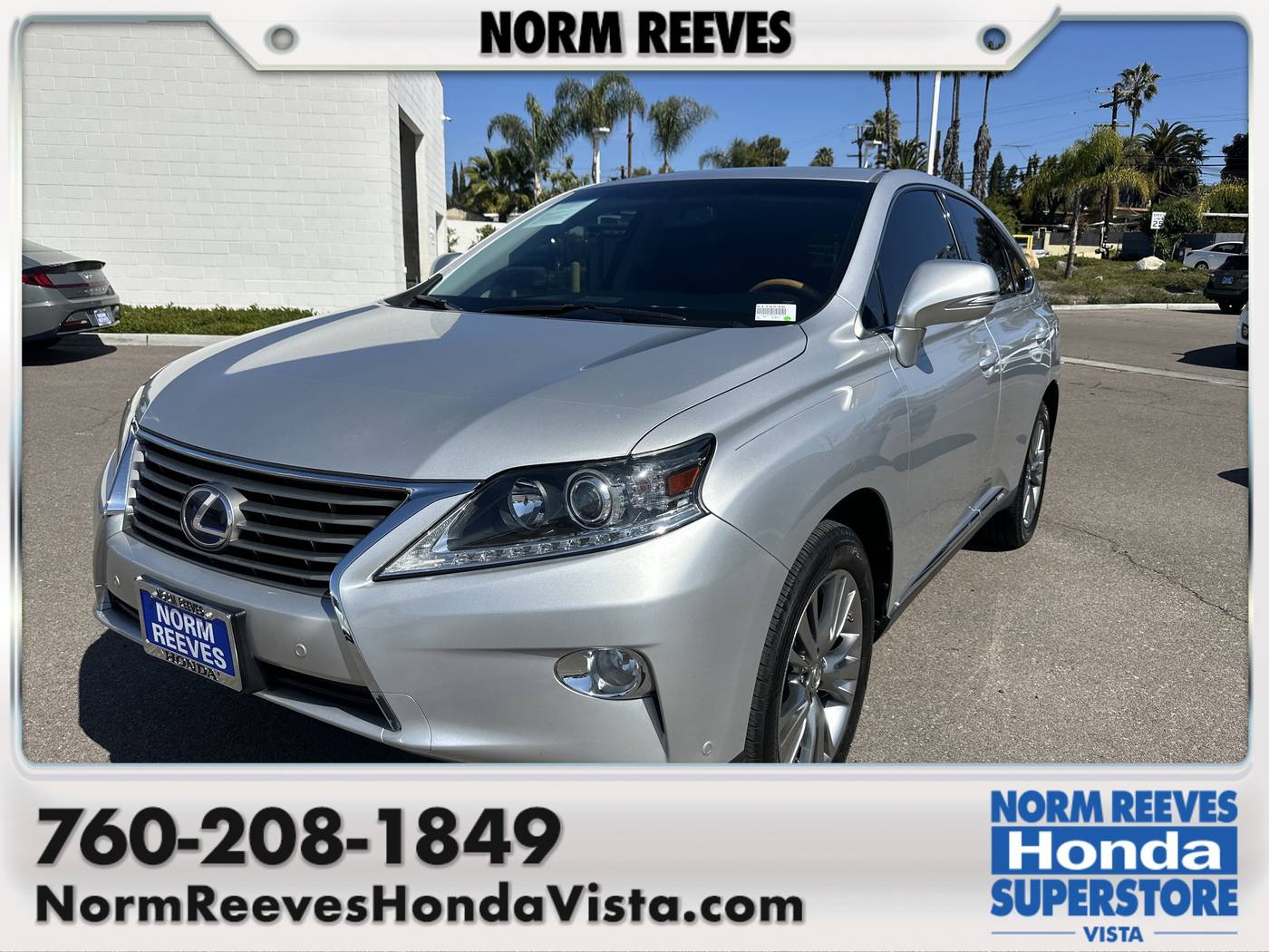 2014 Lexus RX RX 450h — SUV — 77,698 mi — Vista, CA
